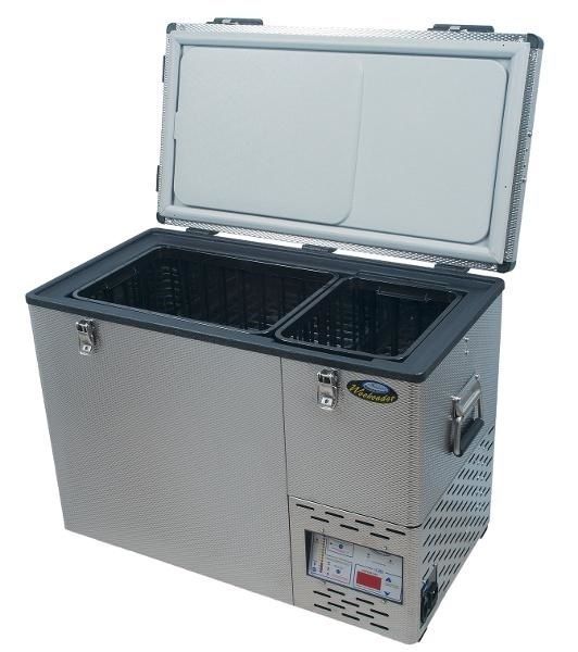 National Luna 52 Lt Weekender FridgeFreezer Stainless Steel NLR52S