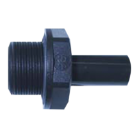 JG Plastic 12mm x 1/2" BSPT Straight Male Stem Adaptor. PM051204E