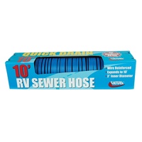 Valterra 3"x10' Quick Drain Sewer Hose Blue Boxed. D04-0045