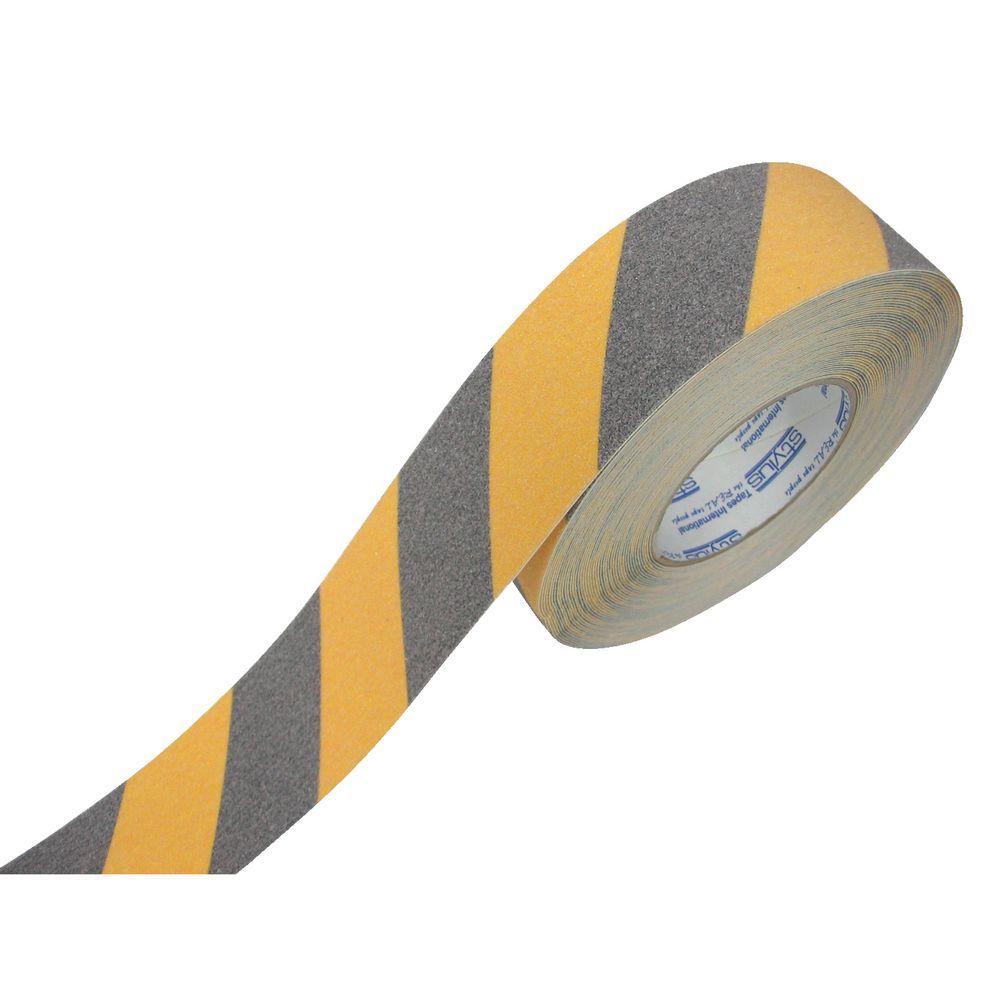 ANTISLIP Yellow and Black Tiger Tape 50MM X 18.2M 4704 Stylus