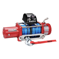 Runva 11XP 24V with Synthetic Rope - IP67 Motor (RED)