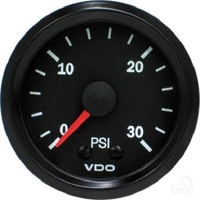 VDO Cockpit Vision Boost Gauge 52mm (0 - 30 PSI) 52mm 0 - 30 PSI
