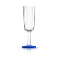 Palm Marc Newson Tritan Flute Glass w/ Navy Blue Nonslip Base 190ml. pm833