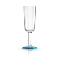 Palm Marc Newson Tritan Flute Glass w/ Vivid Blue Nonslip Base 190ml. pm853