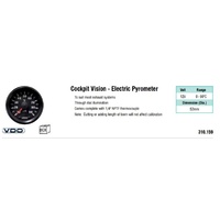 VDO Pyrometer Kit 52mm 12V 0 - 900C
