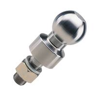 2.0TON 1" Hi-Rise 50mm Chrome Tow Ball Shank 7/8 " x 52MM. TB50HR1