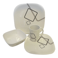 Coast Melamine 16pcs Dinner Set Metropolitan 100% Melamine.