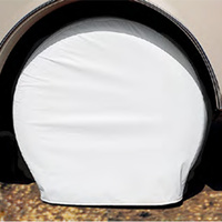 Adco Tyre Guard. White 27"- 29". 3953 Per Pair