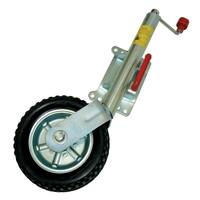 Alko 10" Solid Tyre Jockey Wheel C/W Swivel Clamp. 623660xp3