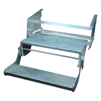 DOUBLE PULL-OUT C/VAN STEP ZINC PLATED STEEL 560mm
