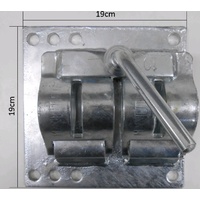 Heavy Duty Bolt on Jockey Wheel Double Clamp T/S 4/5/6" Chassis Dbcl-B/Okit10