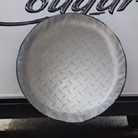 Adco Tyre Cover Diamond Plate 27". 9757