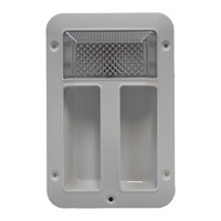 Assist Handle w/ 12V LED Light. White ABS.