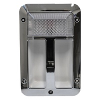 Assist Handle w/ 12V LED Light. Chrome ABS.