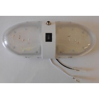 Coast LED Oval Light 12V Dual W/Jack + 2 Lenses C4505E. 22773-1