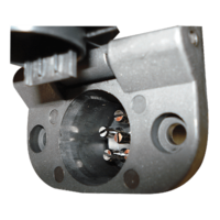 Car Socket 6 Pin Small Round Plastic-Blister Pack