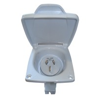CMS 15AMP Plug Power Inlet White. JIL15 WT