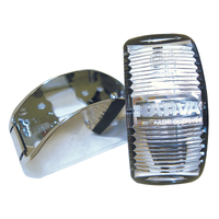 L.E.D Side Marker Lamp Red/Amber - Chrome Base. 91602C