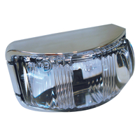 L.E.D Front End Outline Marker Lamp White - Chrome Base. 91612C