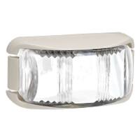 L.E.D Front End Outline Marker Lamp White - White Base. 91612W