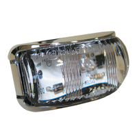 L.E.D Rear End Outline Marker Lamp Red - Chrome Base. 91632C