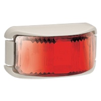 L.E.D Rear End Outline Marker Lamp Red - White Base. 91632W