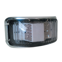 L.E.D Side Direction Indicator Lamp Amber - Chrome Base. 91642C