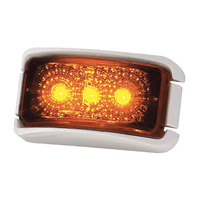 Coast LED Front Marker Lamp Amber-White Bracket. 22336WCAK-W