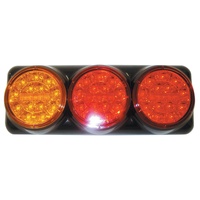 COAST LED COMBO LAMP AMBER/RED/RED-BLACK HOUSING. 26012ARR-B