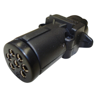 Narva Trailer Plug 7 Pin Small Round Plastic - 82121BL