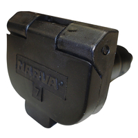 Narva Car Socket 7 Pin Small Round Plastic. 82022BL