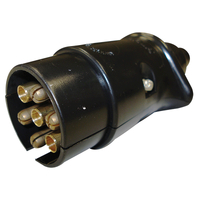 Narva Trailer Plug 7 Pin Large Round Plastic. 82181BL
