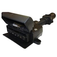 Narva Trailer Adaptor 6 Pin Round Car To 7 Pin Flat Van. 82220BL