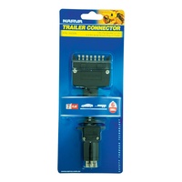 Narva Trailer Adaptor 7 Pin Flat Car To 6 Pin Round Van. 82230BL