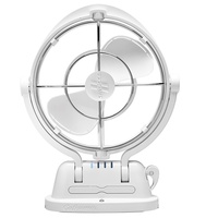 CAFRAMO Sirocco II 12/24V White 7" Gimbal Fan w/ 3 Speed. 7010CAWBX