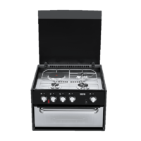 Thetford Spinflo Minigrill K1540 Cooktop (4 Gas) + Grill. SHG41134Z