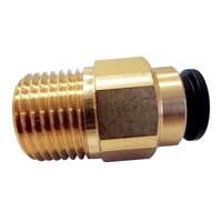 JG Brass Straight 12mm x 1/2" NPT STR Adaptor. NC2726