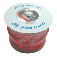 JG Red 12mm x 100m Roll of Tubing Sold Per Roll. PE12100R / PE-1209-100M-R