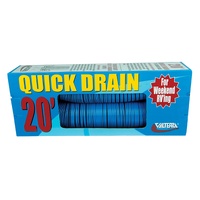 Valterra 3"x20' Quick Drain Sewer Hose Blue Boxed. D04-0046