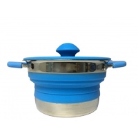 COLLAPSIBLE BLUE SAUCEPAN 1L
