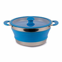Collapsible blue 3.0l saucepan