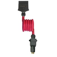 CABLE ACCESSORIES  KT760  ADAPTOR 7 PIN SMALL  ROUND SOCKET TO 7 PIN FLAT PLUG