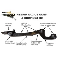 KIT - 4WD - NISSAN PATROL GQ/GU RADIUS ARM HEAVY DUTY BUSH MOUNT W DROP BOX