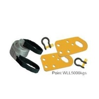 KIT - 4WD - HD TOW POINT PATROL GQ + GU2 - PAIR WITH BRIDLE SHACKLES + BLACK HOOKS