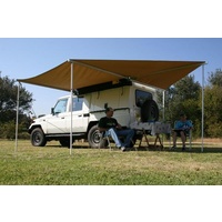 Eezi Awn Manta 270 Awning - fits on passenger side of vehicle and opens along side and rear of vehicle 270 degrees, includes 4 integrated support legs