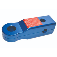KIT - ALUMINIUM RECOVERY TOW HITCH - 50MM - BLUE WITH BOW SHACKLE