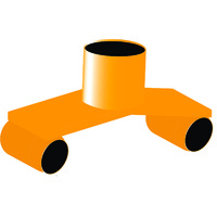 4WD - BOTTLE JACK RAM TUBE STYLE JACK PAD (FOR LEAF SPRINGS AXLE TUBE ETC. - PREVENTS SLIPPING)