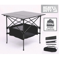 Black Portable Folding Compact Camping Picnic Table