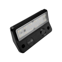 123mm DUAL LED LIGHT 12V AWNING LIGHT AMBER/WHITE LIGHTS WITH SWITCH BLACK IP67