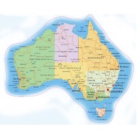 Australia Map Decal Sticker #2